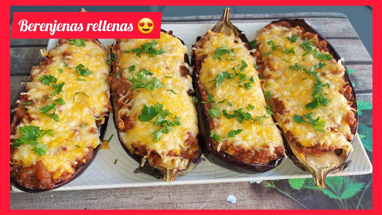 💜 Berenjenas rellenas en CECOFRY DUAL,  recetas fáciles en freidora de aire 