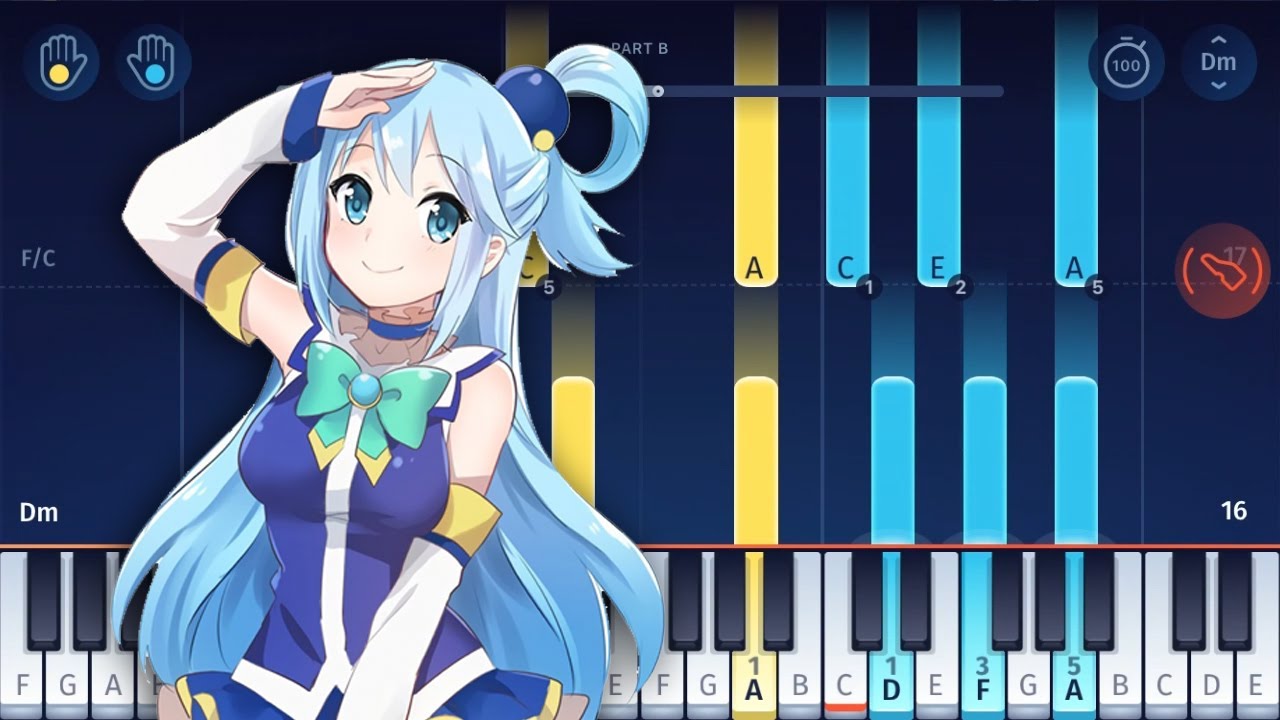 KonoSuba ED - Chiisana Boukensha - EASY Piano Tutorial