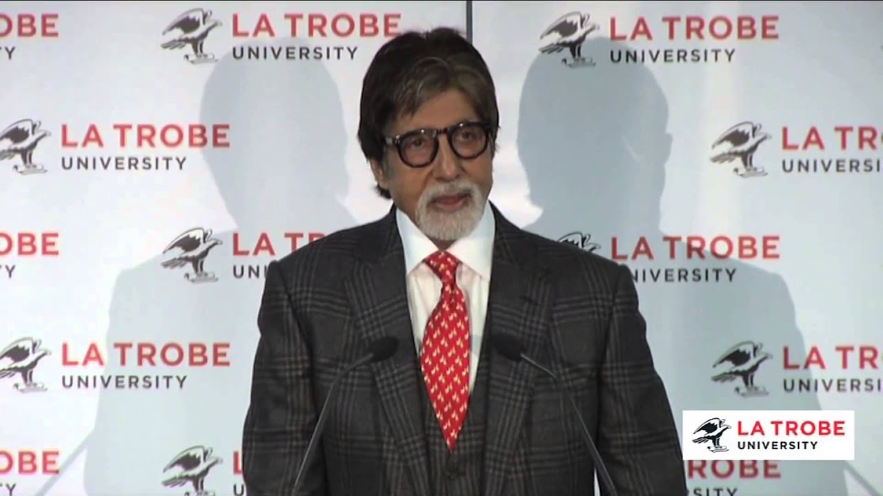 Amitabh Bachchan speaks at La Trobe University