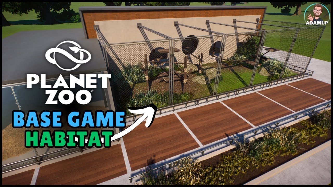 Building A Planet Zoo Enclosure With BASE GAME ONLY Scenery Pieces.