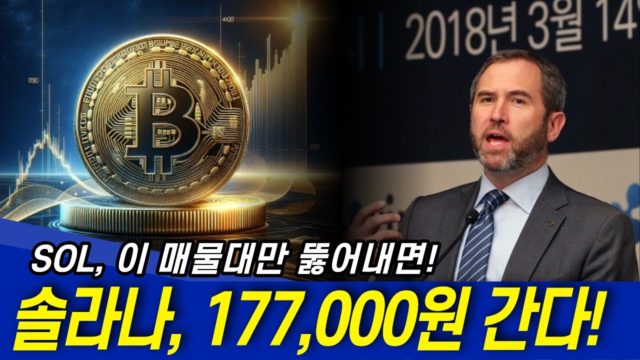 솔라나 (SOL) 이 매물대만 뚫어내면 177000원 갑니다!