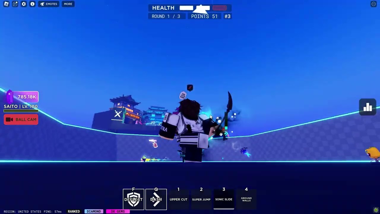 First Diamond Ranked Game In Death Ball (1/3)