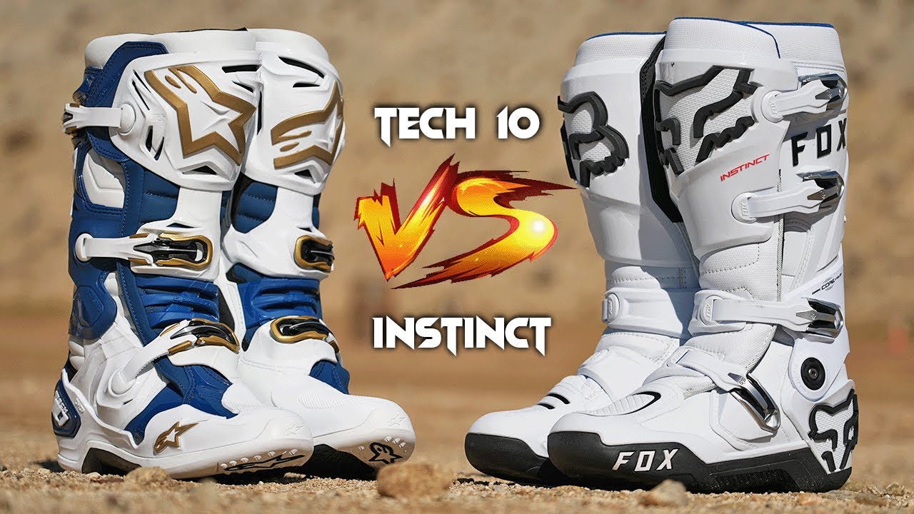 Обзор кроссовых ботинок Alpinestars Tech 10 и Fox Instinct от Джеффа Эмига