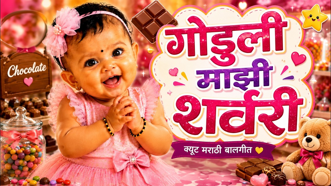 Sharwari Sharwari💖 | Goduli Majhi Sharwari  | Cute Marathi Baby Song | Tiny Smiles & Learn
