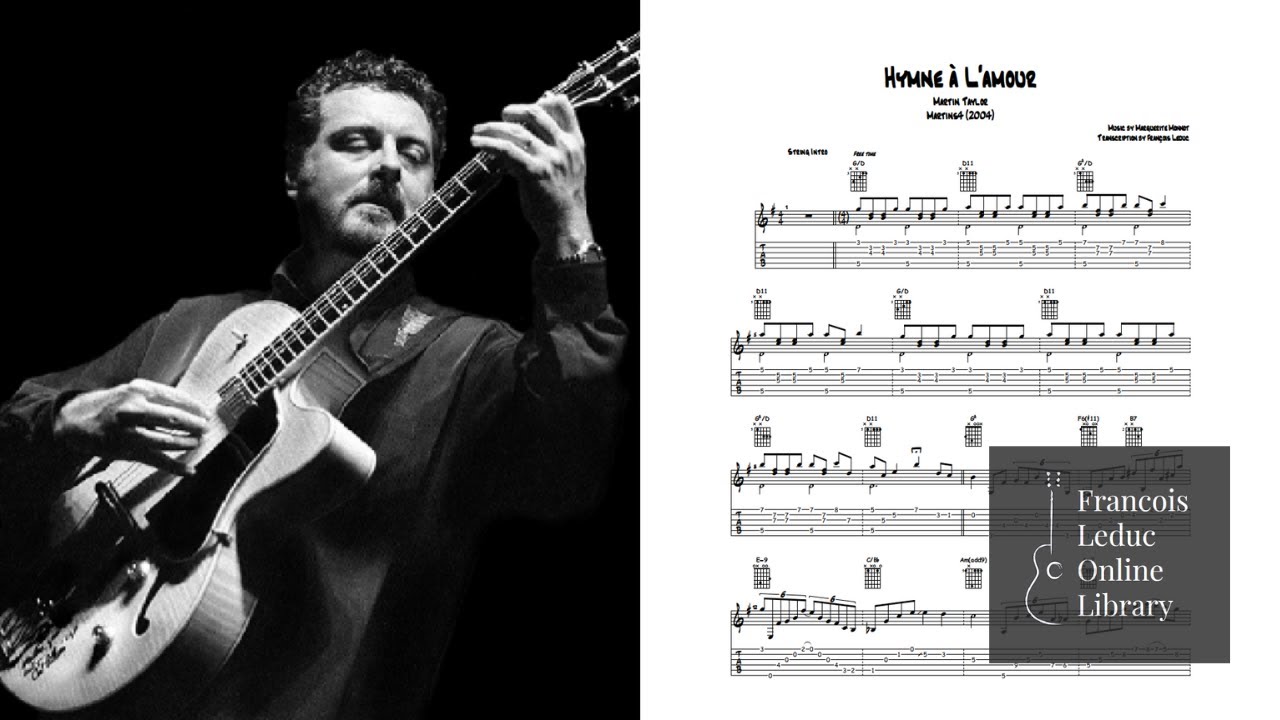 Hymne à L'amour - Martin Taylor (Transcription)