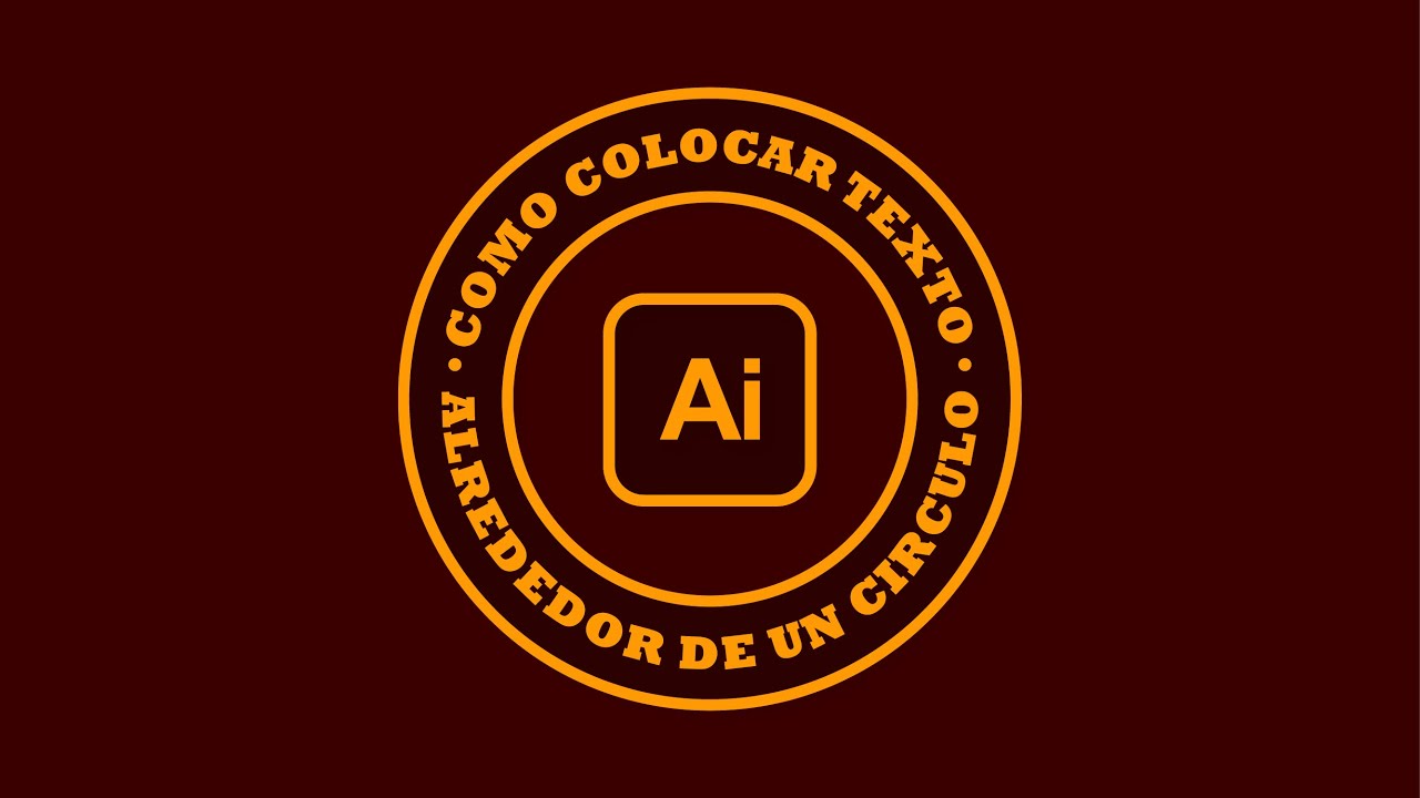 Crea TEXTO CIRCULAR en ILLUSTRATOR | COMO PONER | ESCRIBIR TEXTO ALREDEDOR DE UN CÍRCULO - Tutorial