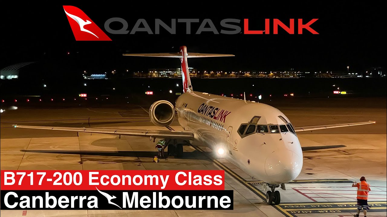 QantasLink B717 Эконом-класс — Канберра — Мельбурн