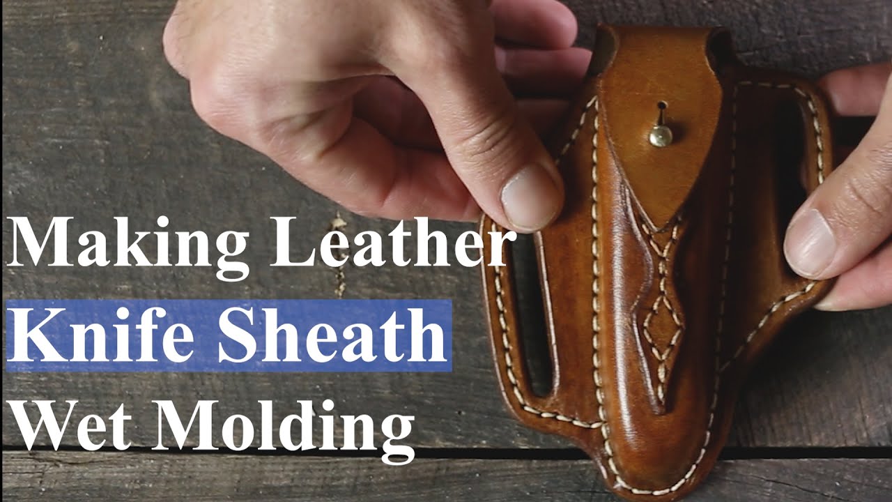 Making a Leather Pancake Style Swiss Army Knife Sheath  / Deri Bıçak Kılıfı Yapımı