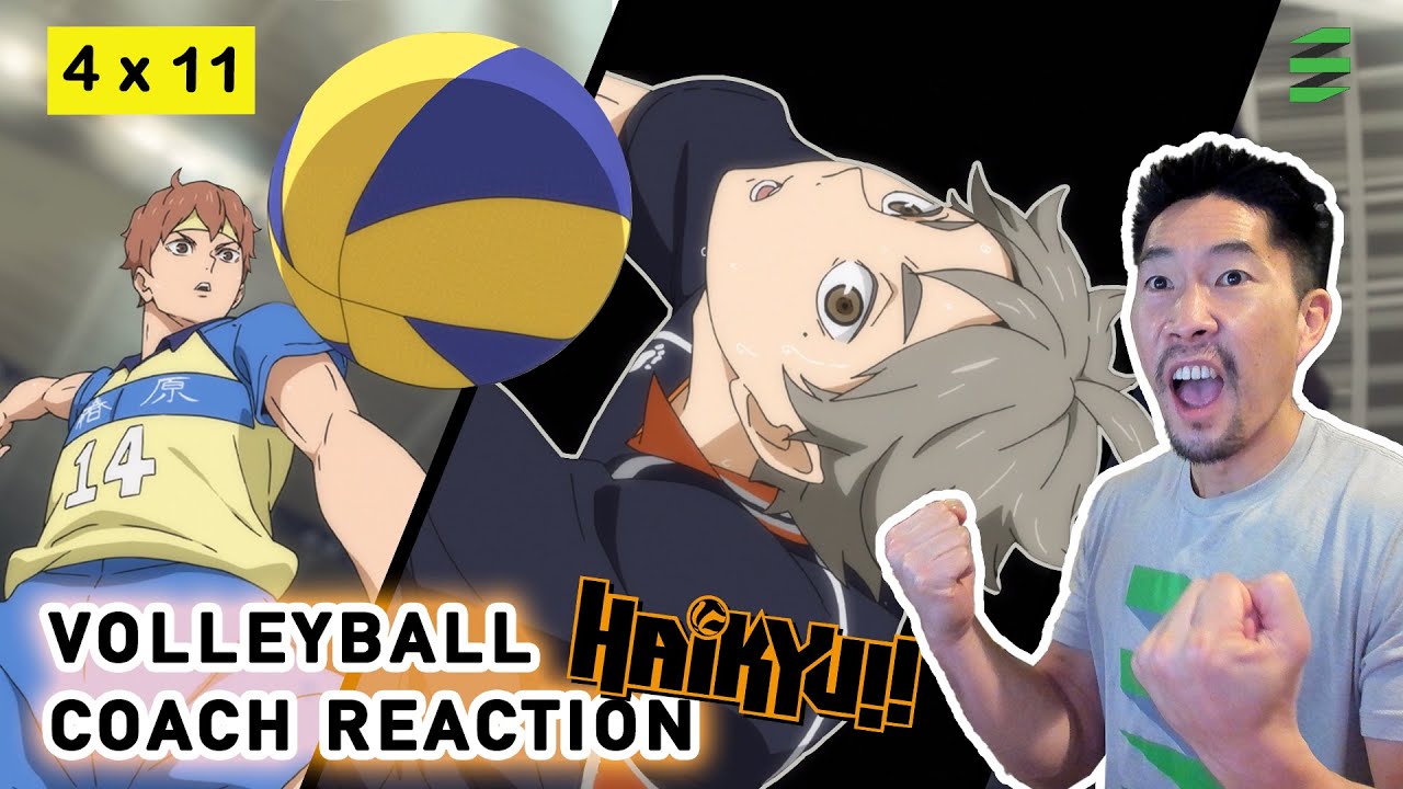 Реакция тренера по волейболу на HAIKYUU S4 E11 — Суга выходит в CLUTCH против Цубакихары