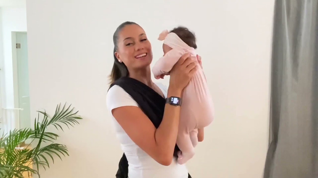 How to wear the Baby K'tan Baby Carrier