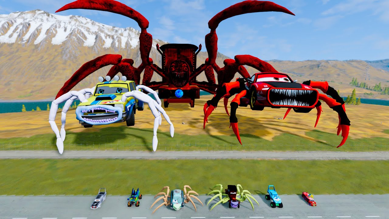 ALL MONSTERS Big & Small Cars with NEW RENG RENG BUS EATER & CAR EATER & BUS EATER – BeamNG Drive