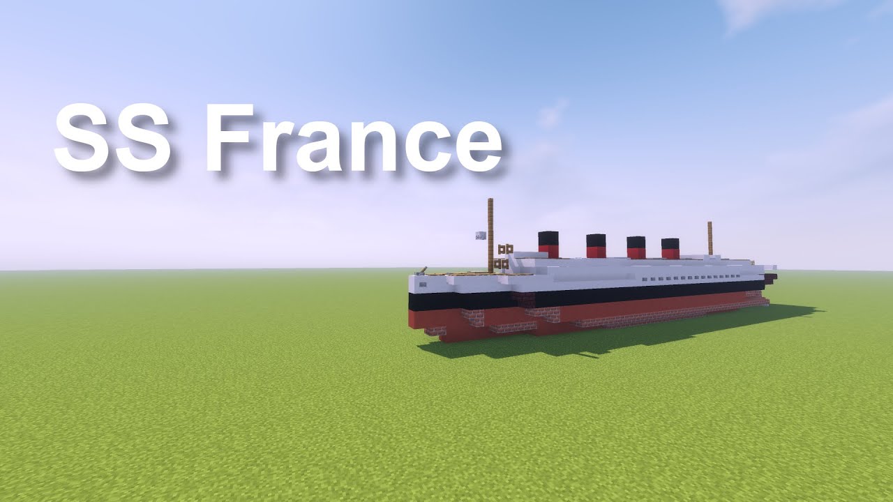 SS France (1910) | Minecraft 1:5 Scale Tutorial