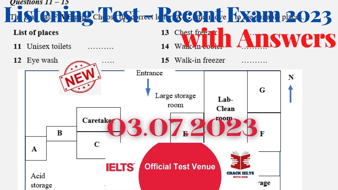 IELTS Listening Actual Test 2023 with Answers | 03.07.2023