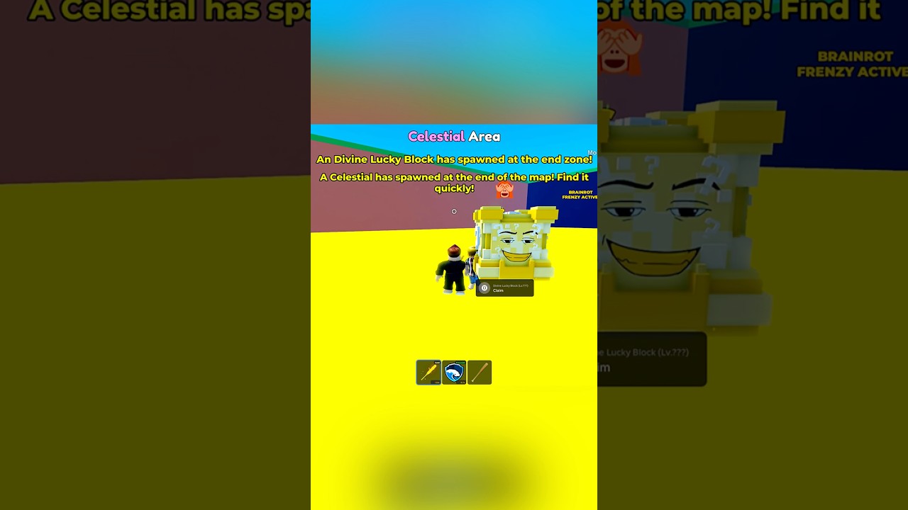 INSANE STEAL! Divine Lucky Block in Escape Tsunami Brainrot 😱