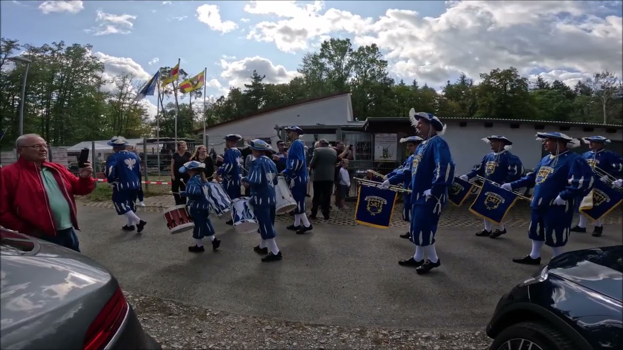 Aufmarsch Fanfarenzug der Rennstadt Hockenheim | 100 Jahre | Schützenverein Hockenheim 1923 e.V.