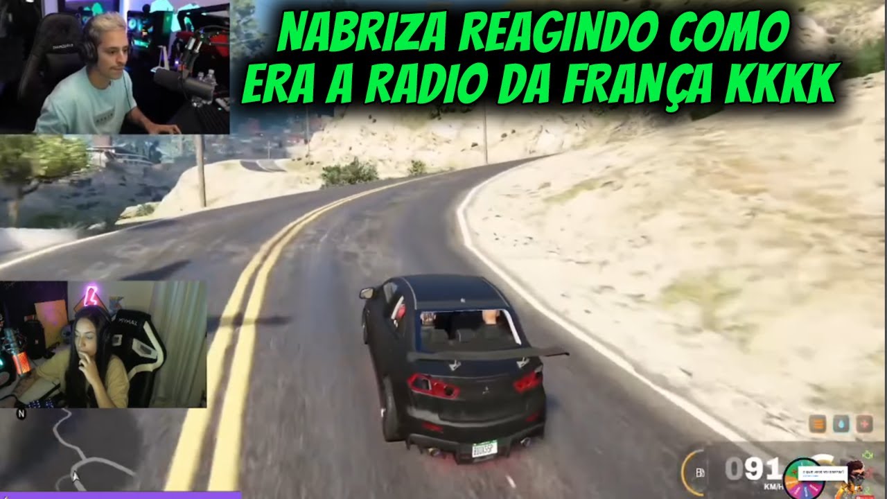 NABRIZA REAGINDO COMO  ERA A RADIO DA FRANÇA KKKK
