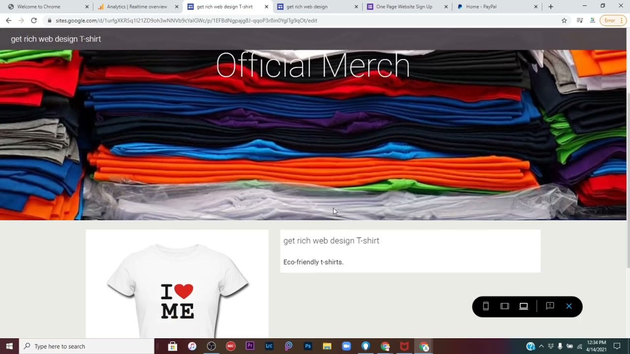 Google Sites - How to add PayPal Shopping Cart