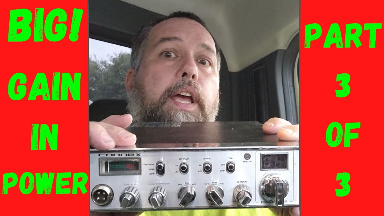 Testing a 50 watt Connex 3300hp on direct battery power. Part 3