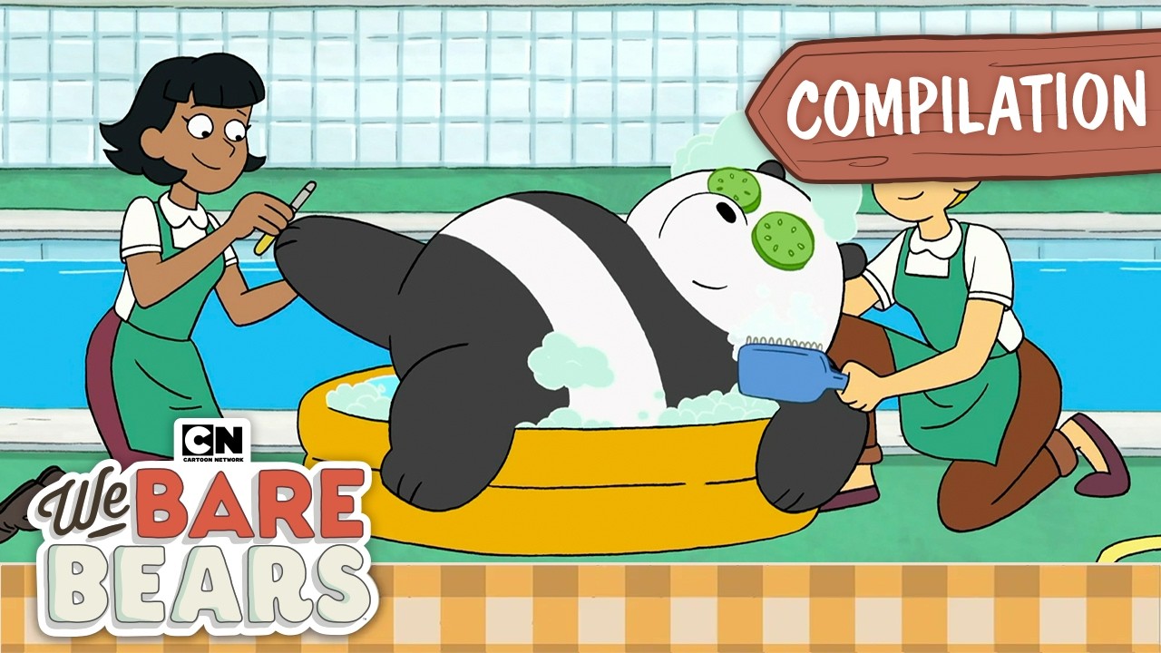 Bears Spa Day Meltdown!🐻🫧| We Bare Bears Compilation | Cartoon Network