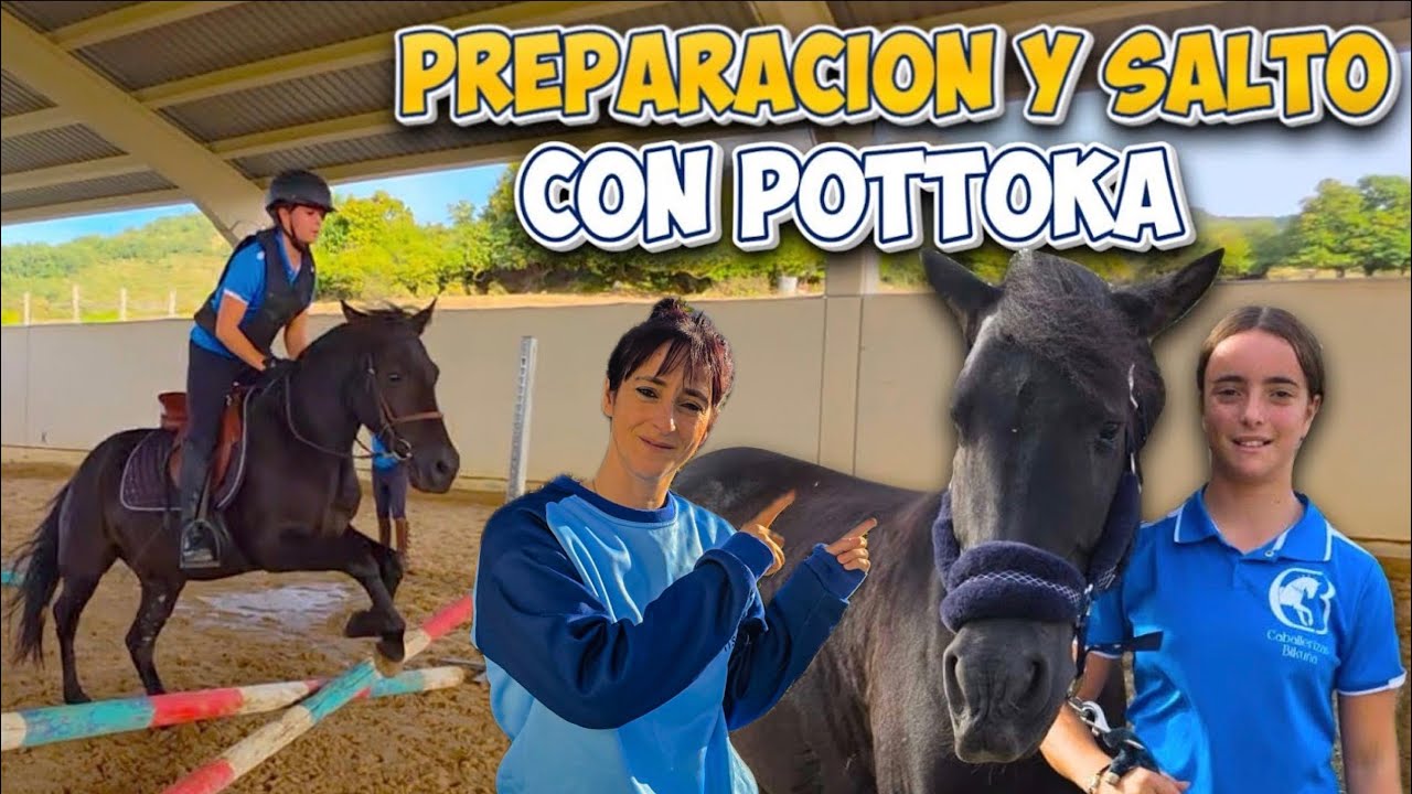 Clase de Salto con una POTTOKA 🐴, poni vasco pura energía 🤩