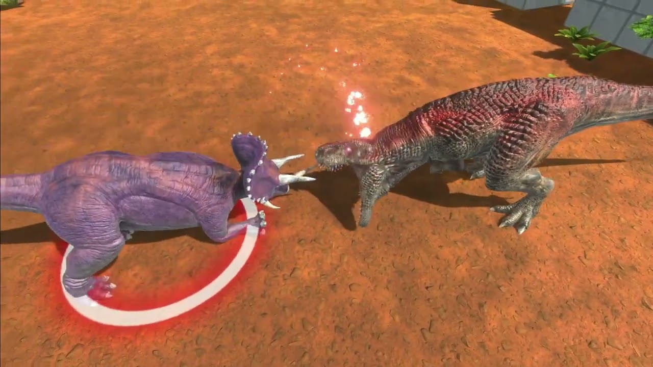 Tyrannosaurus vs Triceraton: Epic Dinosaur Showdown!|Animal Revolt Battle Simulator