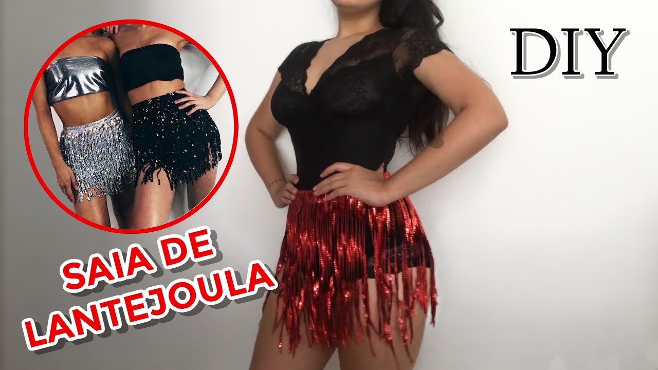 DIY: Como fazer SAIA DE LANTEJOULA #Carnaval2020