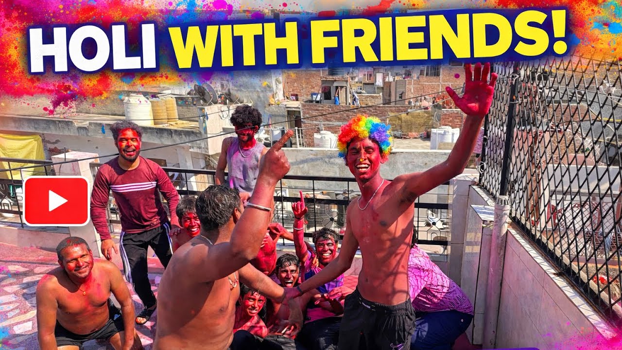 Crazy Holi Celebration With Friends 😜🌈 | Holi Vlog 2026
