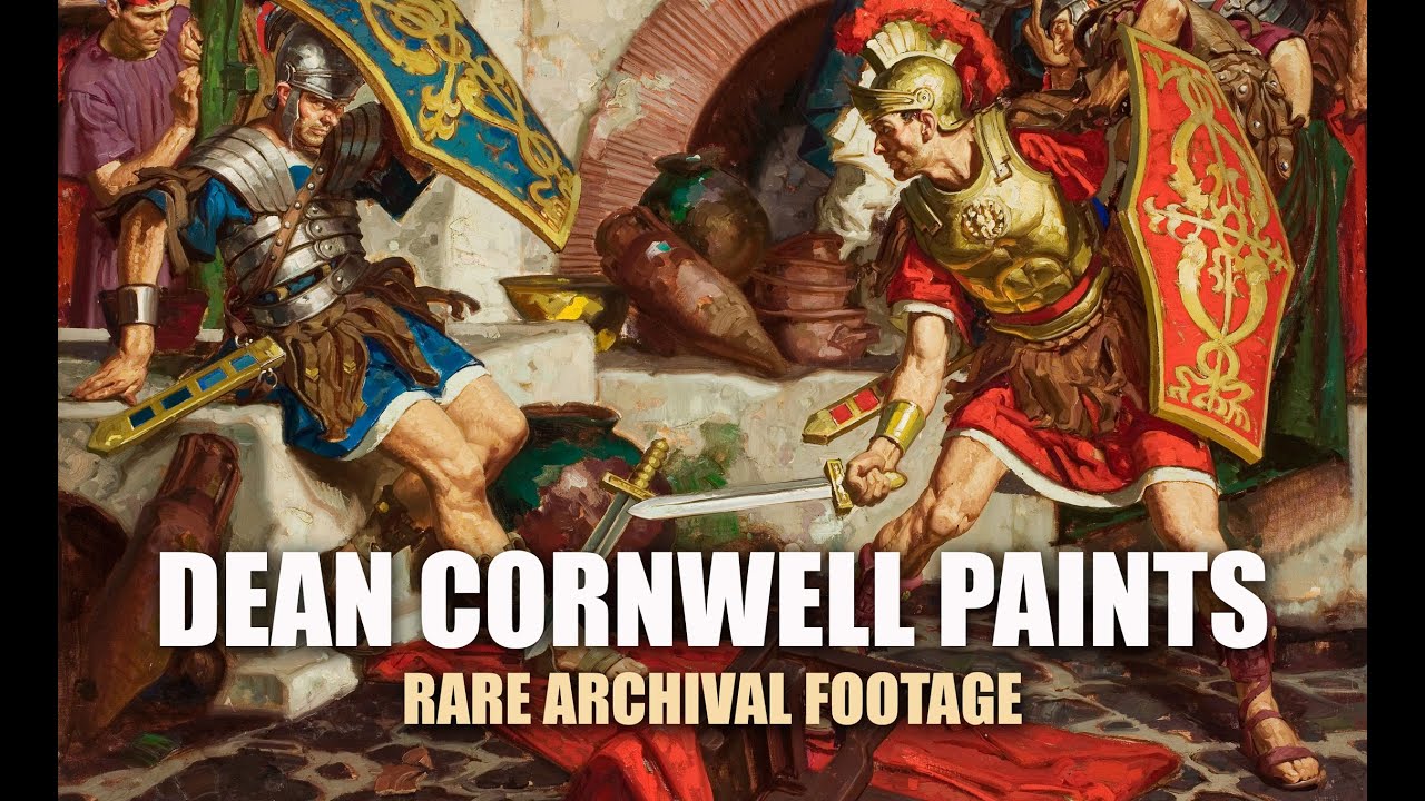 Dean Cornwell Paints---Rare Archival Footage