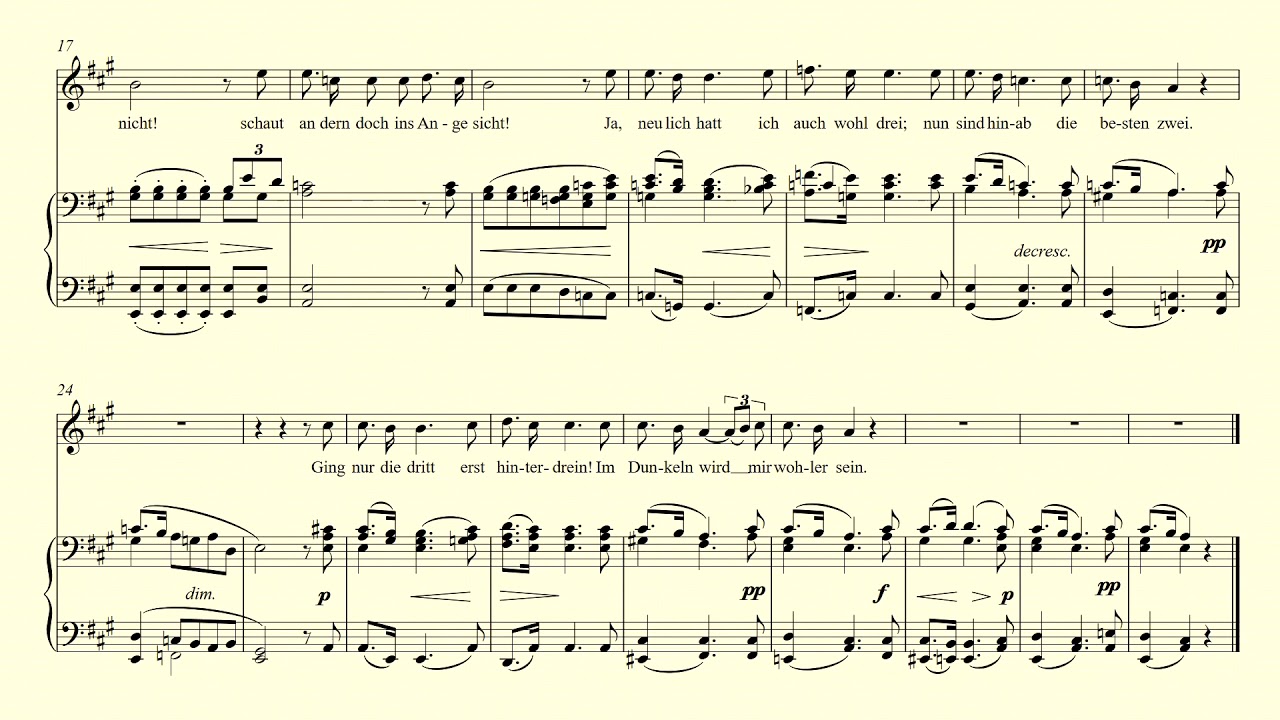 Die Nebensonnen – Schubert – accompaniment in A major