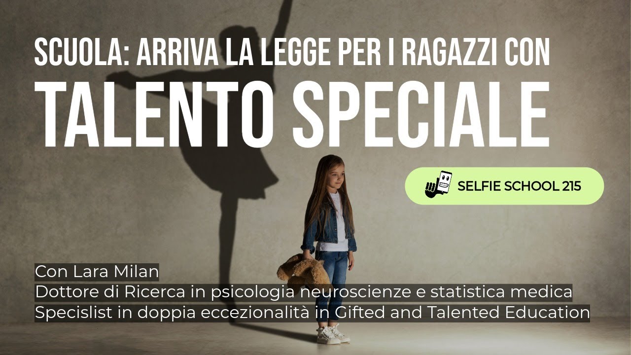 SCUOLA: ARRIVA LA LEGGE PER I RAGAZZI CON TALENTO SPECIALE