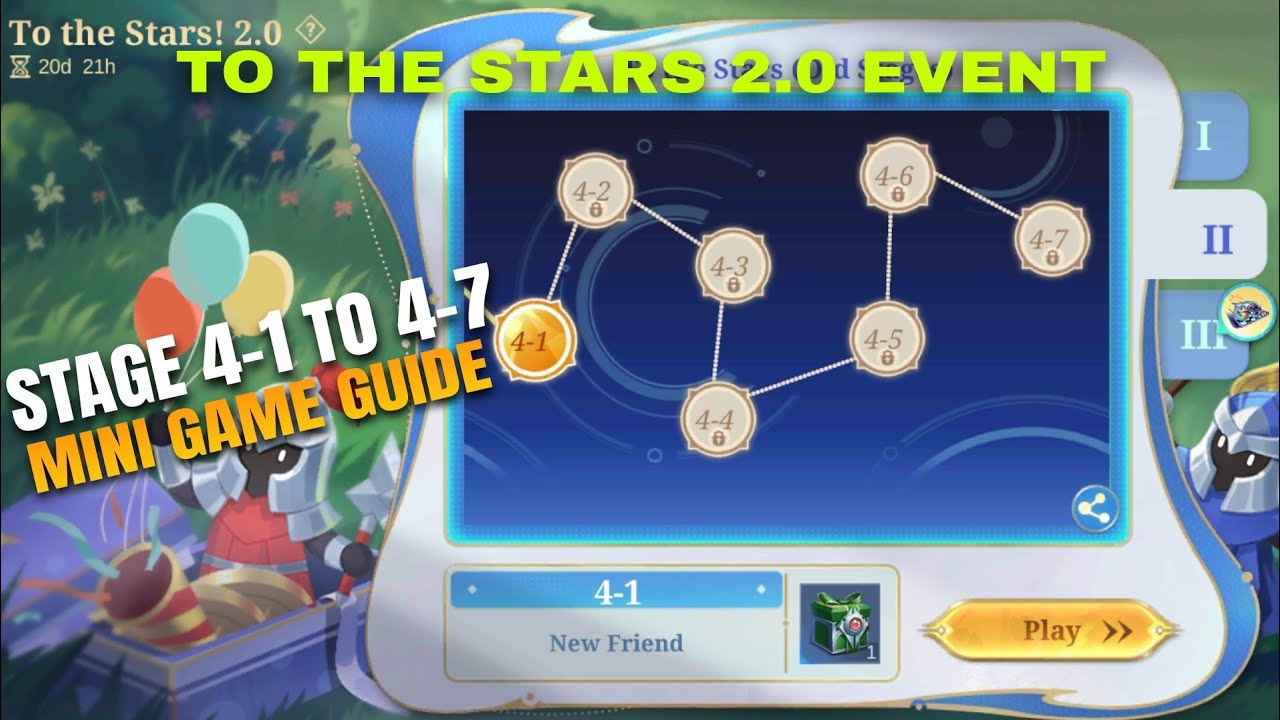 STAGE 4-1 TO 4-7 MLBB TO THE STARS 2.0 MINI GAME EVENT MOBILE LEGENDS BANG BANG