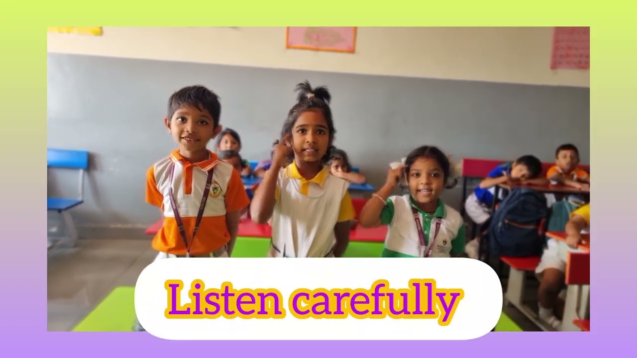 Classroom rules activity at Winfield CBSE School, Khammam