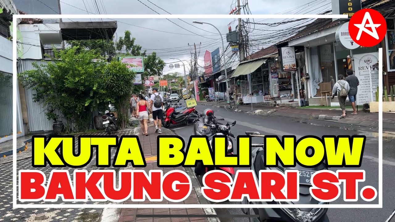 WET DAY IN KUTA BALI on Bakung Sari street Kuta