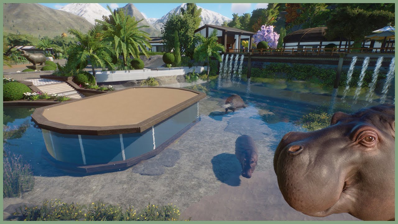 🦛Hippo habitat | Fjevær Zoo | Planet Zoo | speedbuild🌳