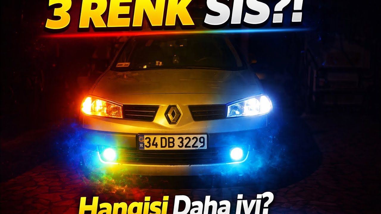 Megane 2’ye 3 Renk Modüllü Sis Taktık!