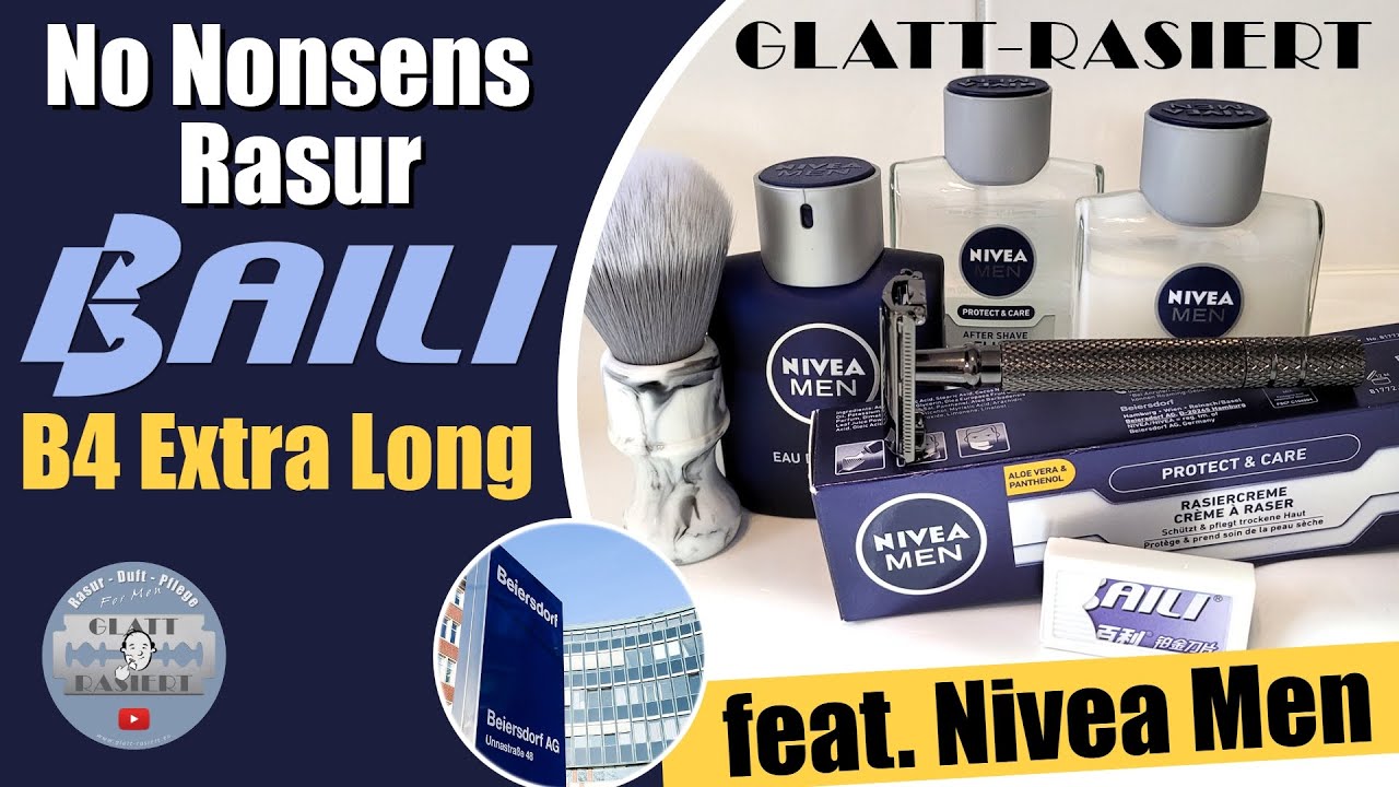 NO NONSENS RASUR ║ Baili B4 'Long Handle' Rasierhobel / Nassrasur // GLATT - RASIERT