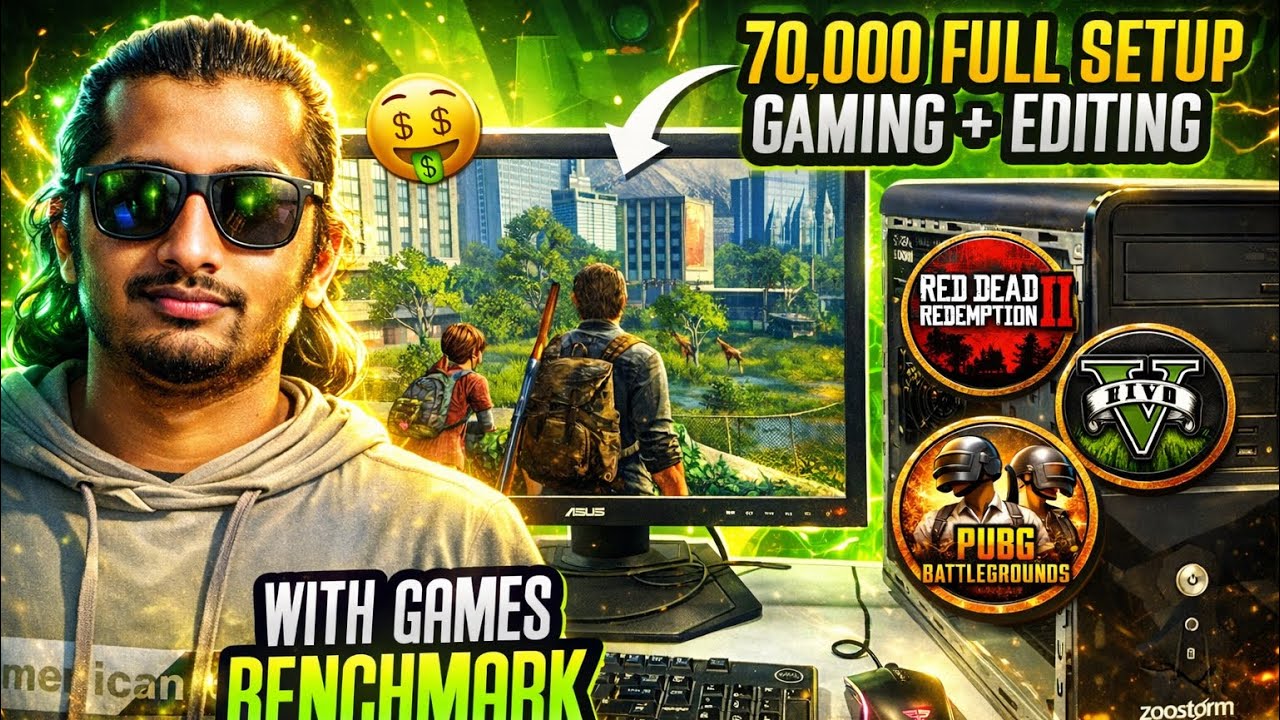70k FULL SETUP Gaming & Editing Pc Build In Pakistan Games Benchmarks