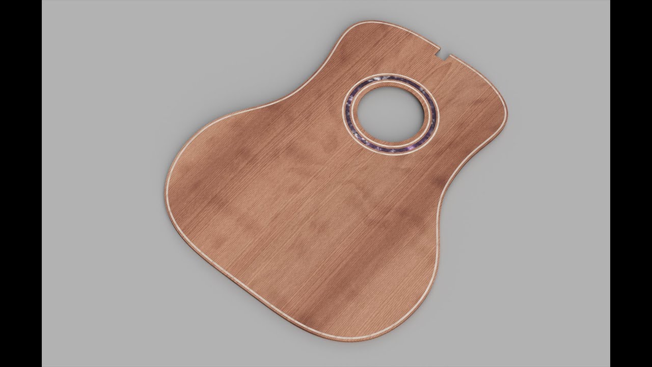 Acoustic Guitar Design in Fusion360, Part 5 The Radiused Top