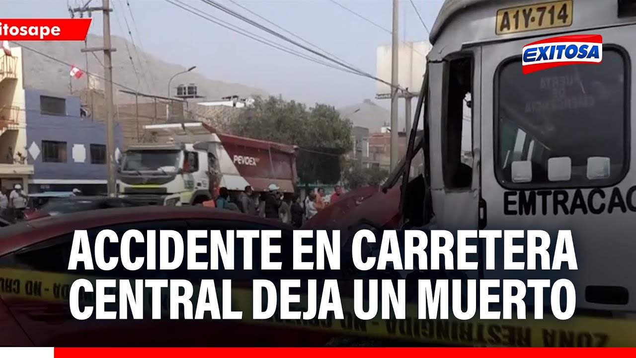🔴🔵 Un muerto y varios heridos tras séxtuple choque en la Carretera Central