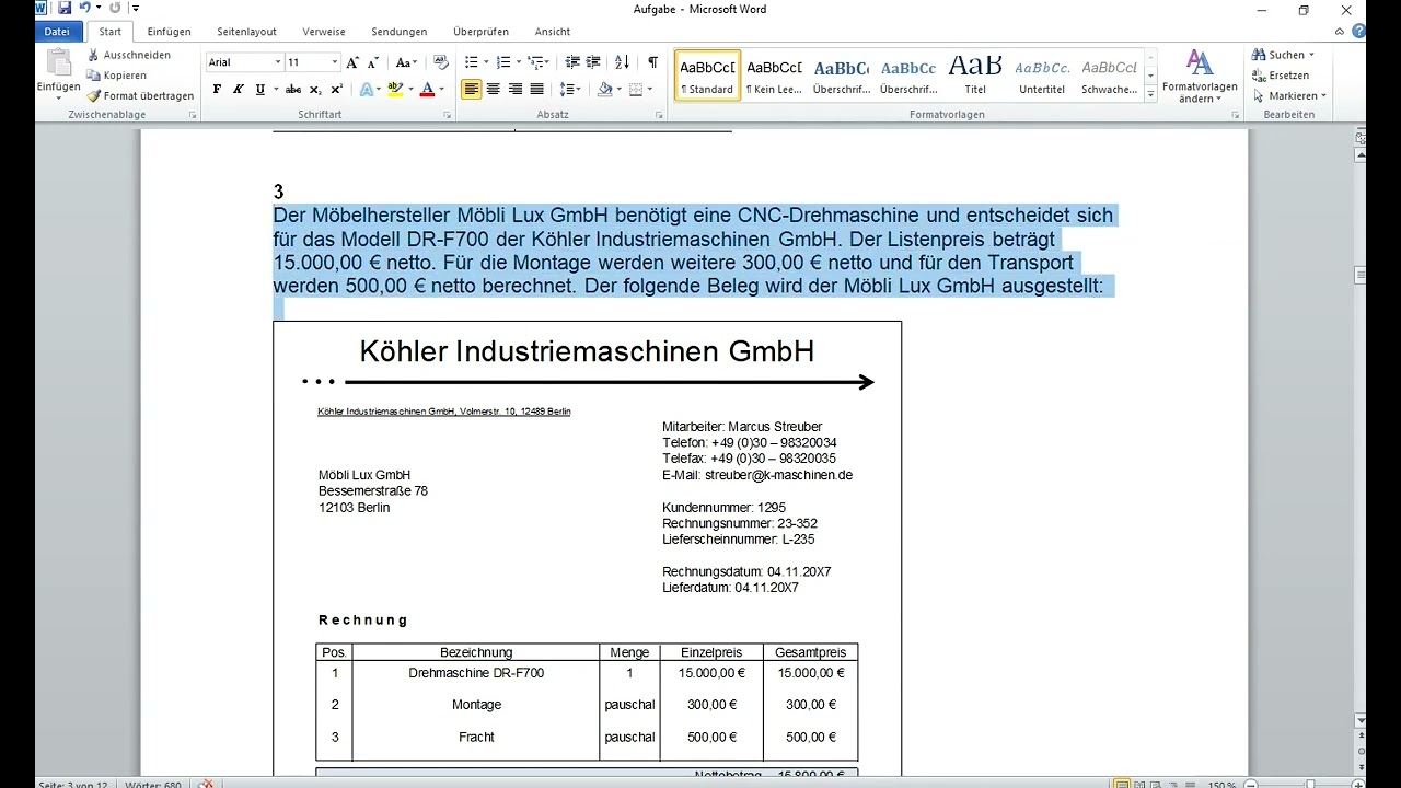 Anschaffungskosten berechnen, Anschaffungsnebenkosten, Anschaffungspreis, Prüfungstrainer24