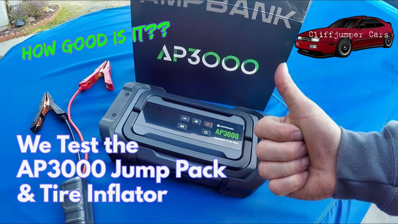 We Test the AMPBANK AP3000 Jump Pack Tire Inflator Combo Unit