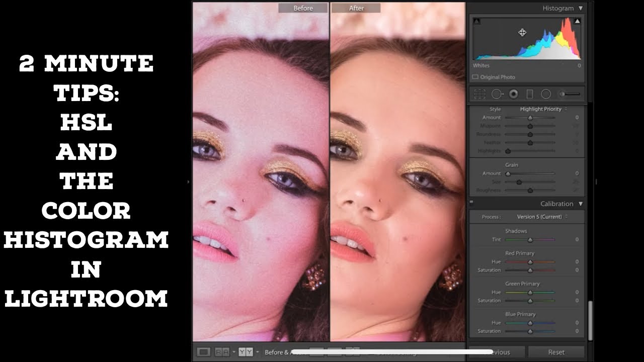 2 Minute Tips:  HSL and the Color Histogram in Adobe Lightroom Classic