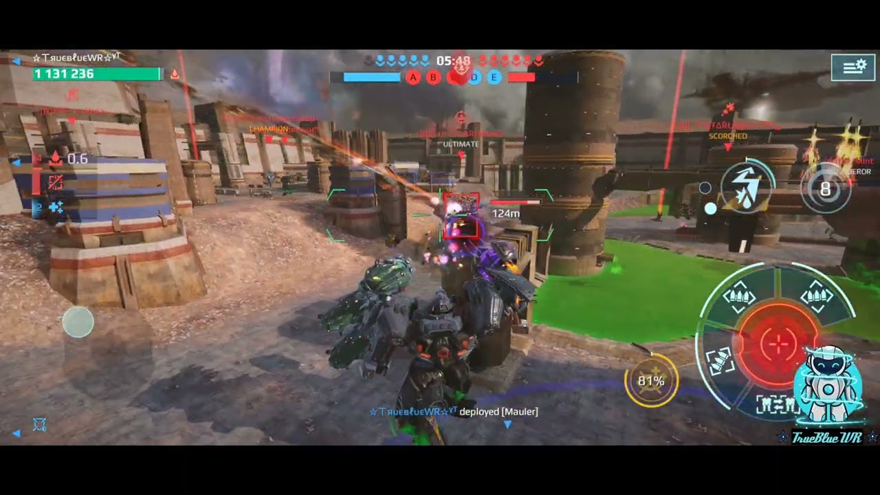 IRON STARS vs DD (CLAN WARS) #Warrobots ##walkingwarrobots 