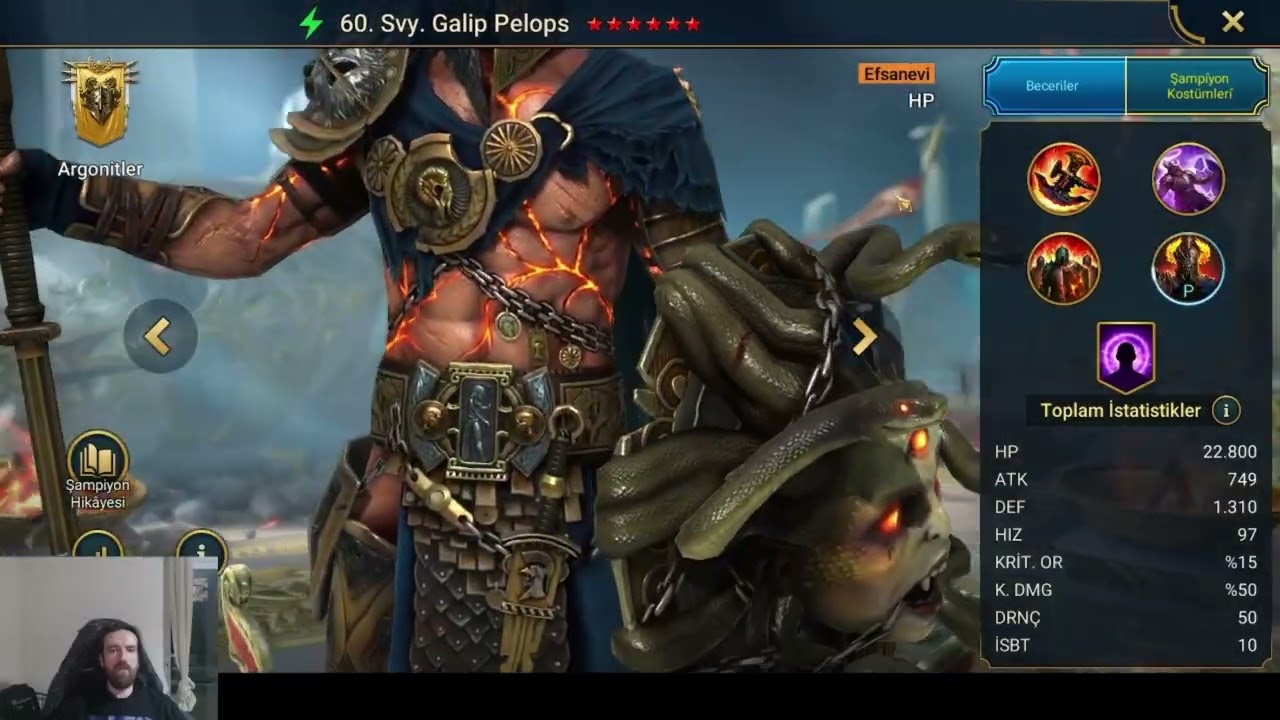 PELOPS İLE ARGONİTLERE İDDİALİ BİR GİRİŞ. ŞAMPİYON,FÜZYON VE TAKVİM İNCELEMESİ @RaidShadowLegends