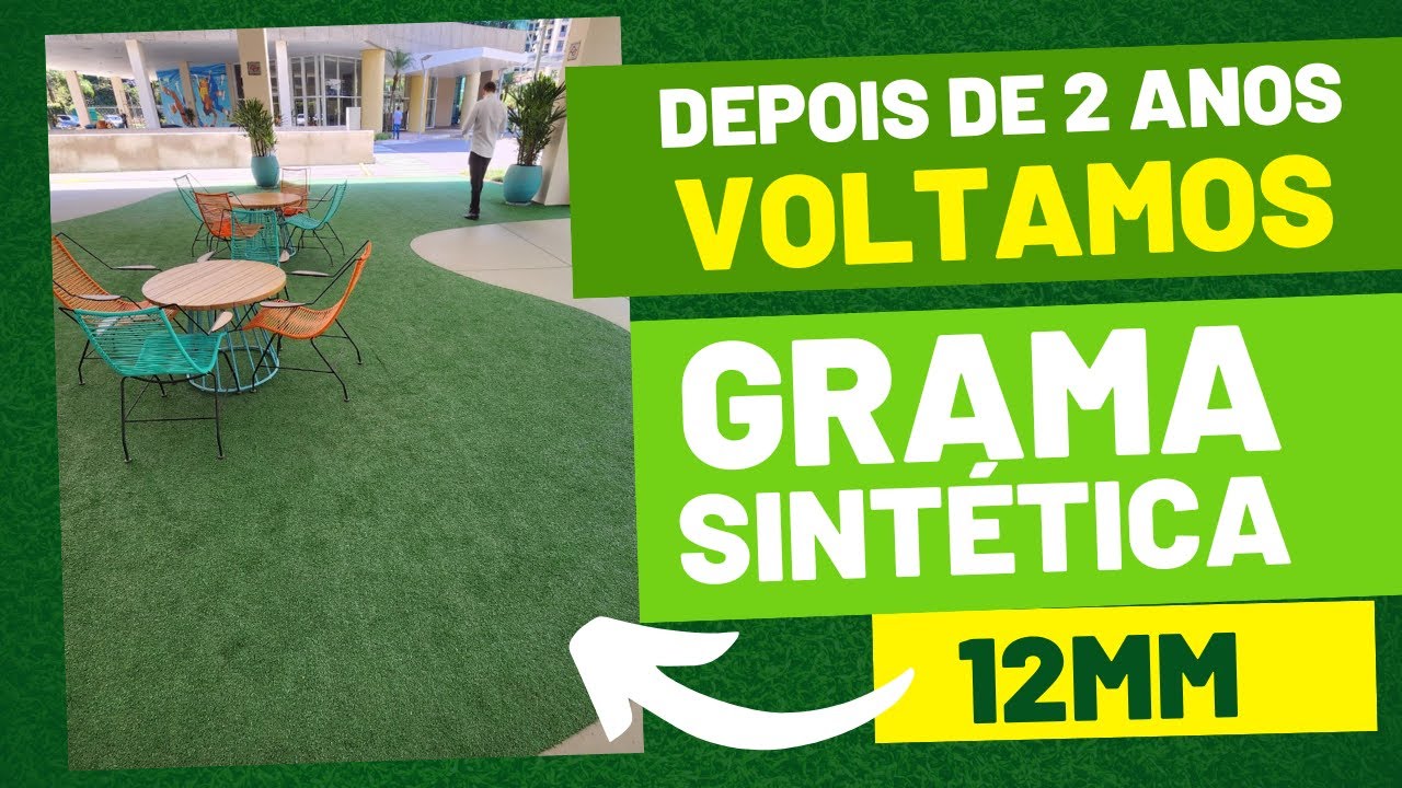 Depois de 2 anos voltamos   Grama Sintética 12mm
