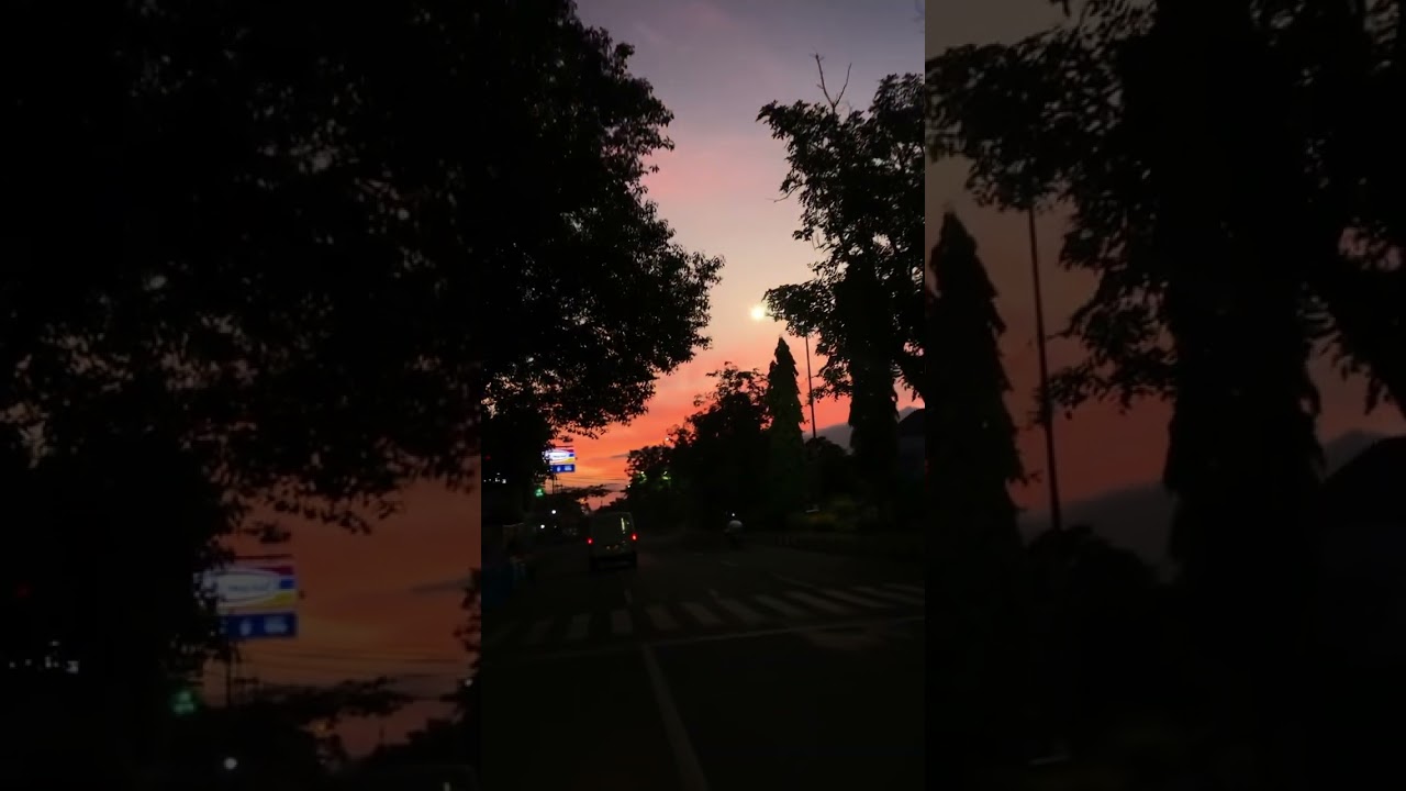 Sunset at Gajah mada street Jember