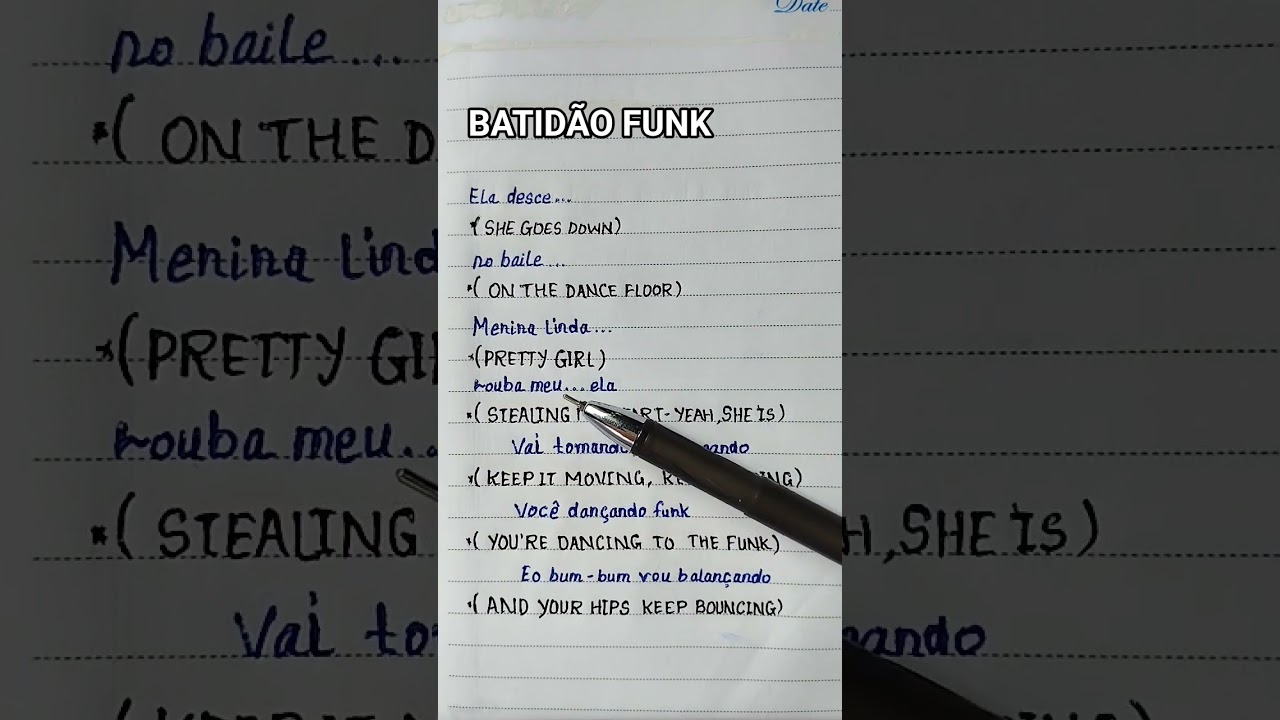 ✍️😈🎧BATID&Atilde;O FUNK -Lyrics (English+Translation) Homage funk no batid&atilde;o  #lyrics#trending