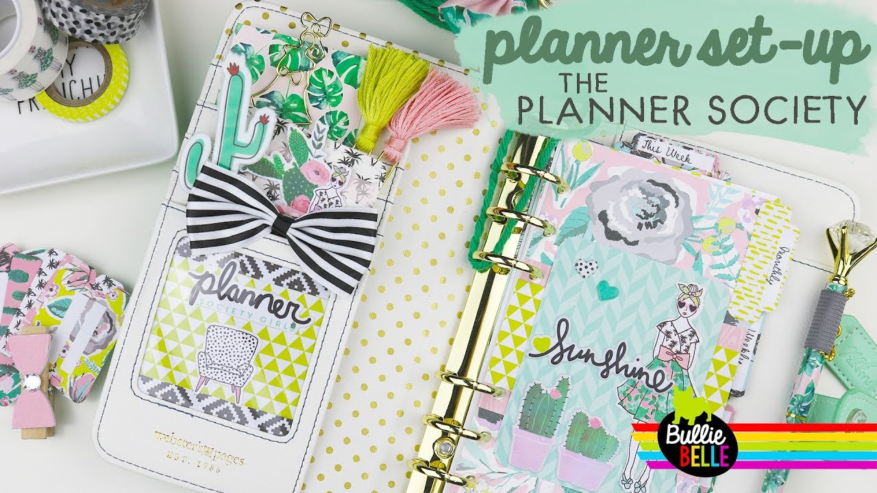 June Planner Set-Up - The Planner Society - May 2017 Kit - Personal Planner