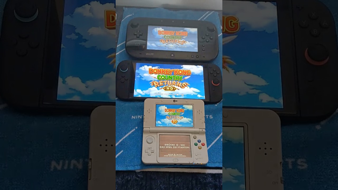 Donkey Kong Country Returns - Nintendo Switch 2 vs Wii U vs New 3DS | Loading time Speed Comparison