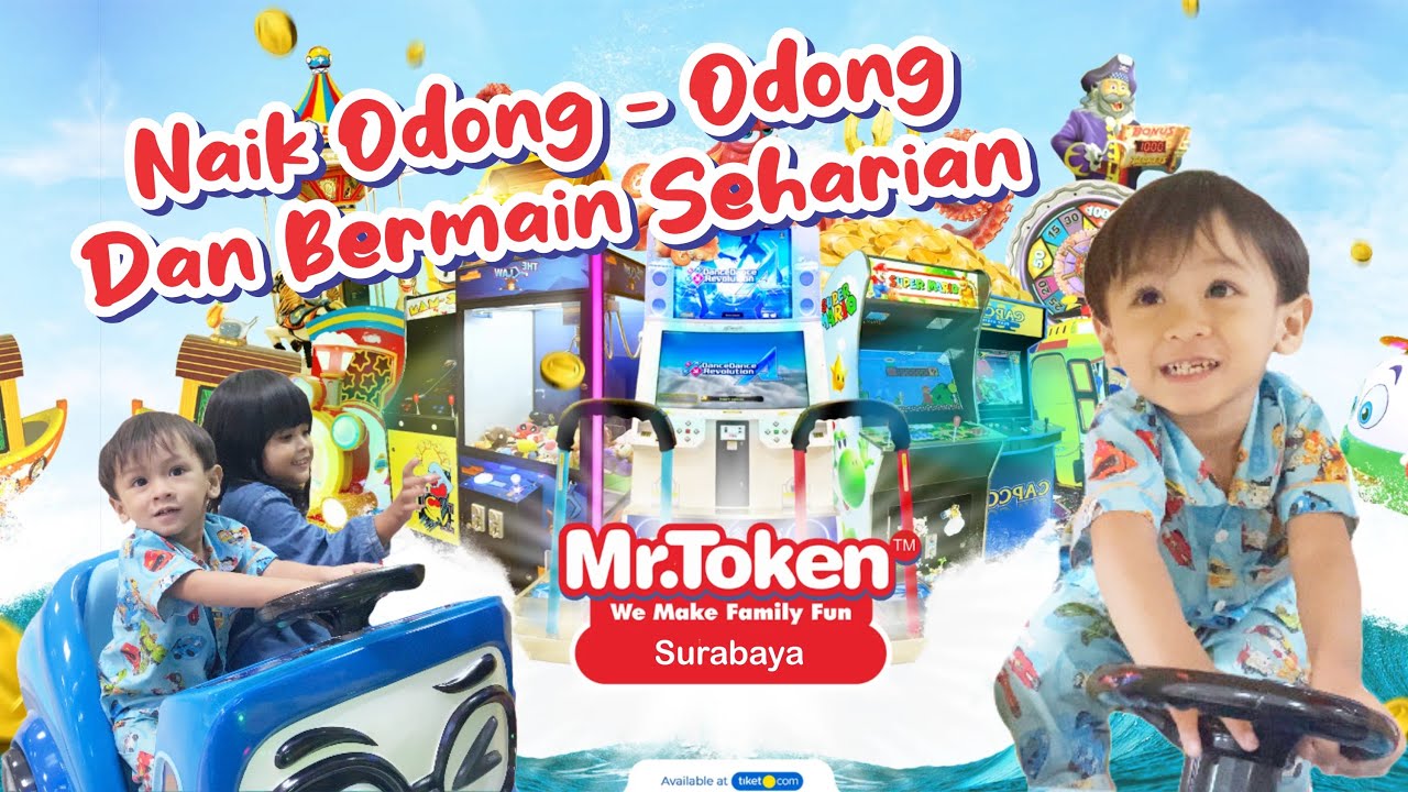 Naik Odong-odong | Seru banget ! Bermain di mr token dapat teman baru || jalan-jalan dan Happy